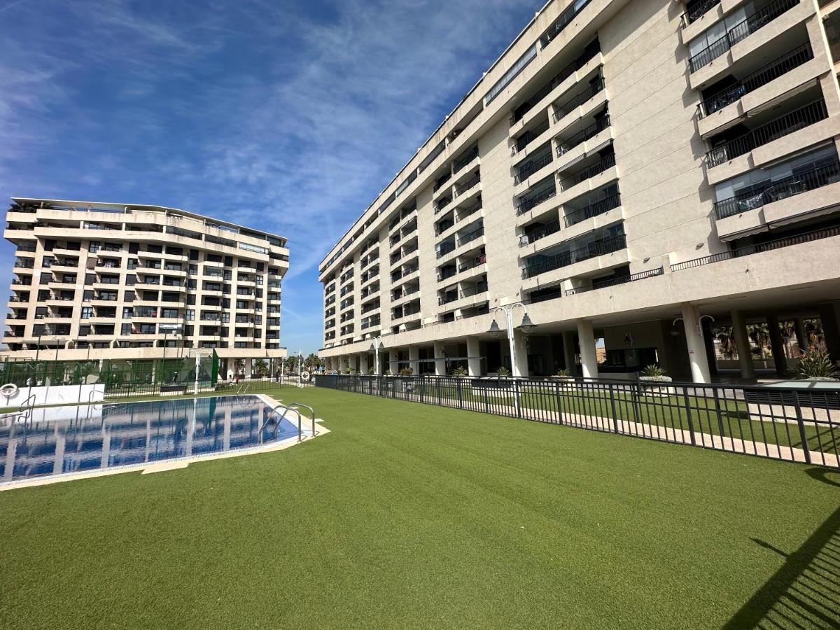 Sunny Patacona Seaview Apartment Valencia Bagian luar foto